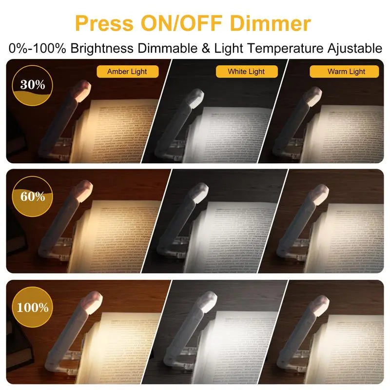 USB Rechargeable Clip-On Book Light